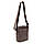 Сумка чоловіча за шкіри маленька Tiding Bag 8718C коричнева, фото 6
