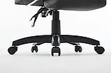 Офісне крісло з екошкіри до 130кг із підставкою для ніг OPTUS Чорне, фото 9
