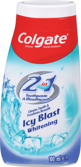 Зубна паста+ополіскувач Colgate Icy Blast 2в1 (100мл.)