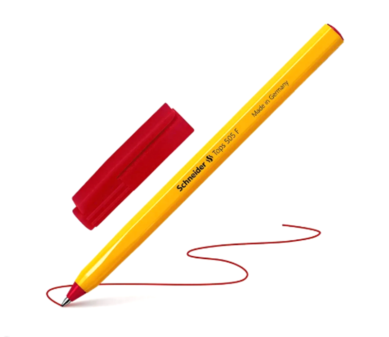Ручка кулькова Schneider Tops 505F червона, фото 1