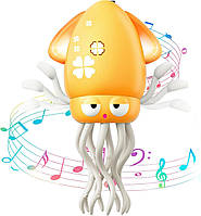Іграшка Танцюючий кальмар Dancing Squid — інтерактивна музична іграшка з підсвічуванням і об'їздом перешкод