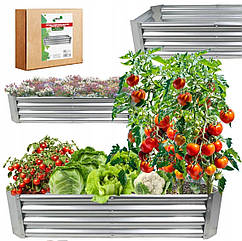 Висока грядка прямокутна оцинкована 240х120х30 см Garden Line ZAK8304