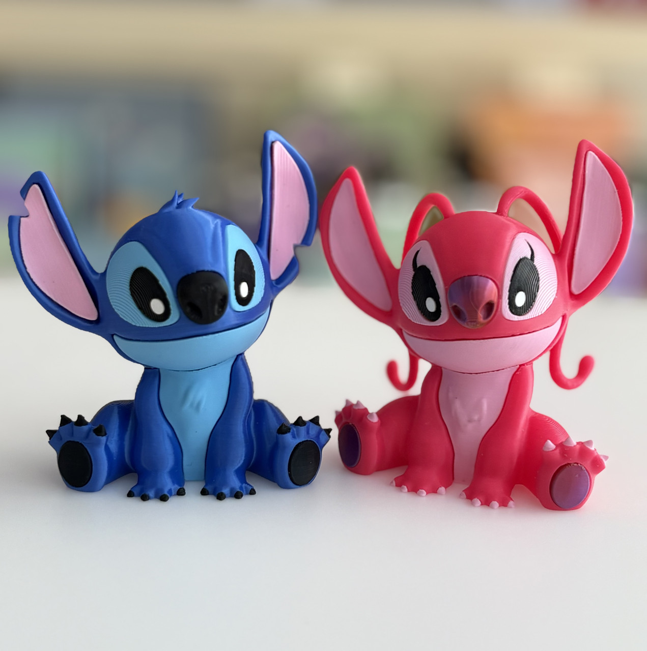 Іграшка-фігурка Стіч та Енджел 3Д 10см, фото 1