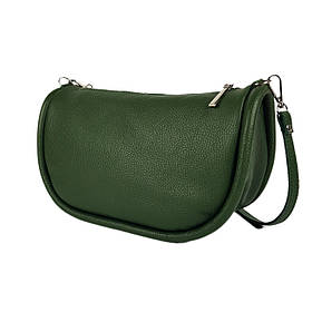 Сумка жіноча "Орео" натуральна шкіра, колір зелений, флотарь