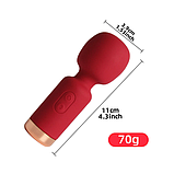 Міні вібратор у вигляді мікрофону, Кліторальний стимулятор, Силиконовий вібромасажер, Інтимні іграшки, фото 2