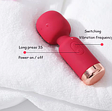 Міні вібратор у вигляді мікрофону, Кліторальний стимулятор, Силиконовий вібромасажер, Інтимні іграшки, фото 5