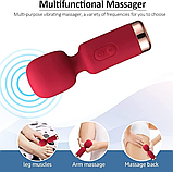 Міні вібратор у вигляді мікрофону, Кліторальний стимулятор, Силиконовий вібромасажер, Інтимні іграшки, фото 8