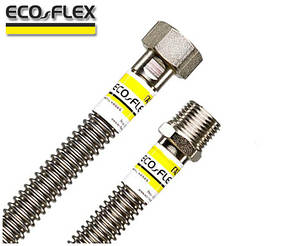 Шланг для газу нержавіючий Eco-Flex Газ/Стандарт 1/2" ВН 60 см
