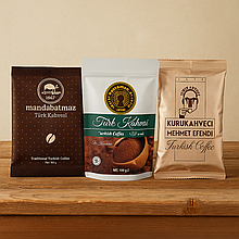 Дегустаційний набір із 3 пакетиків турецької кави по 100 г рандомний