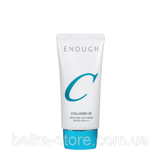 Сонцезахисний крем із колагеном Enough Collagen Moisture Sun Cream SPF50+/PA+++, фото 1