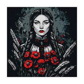 Набір для розпису по номерам 40*40см Жіноча сила KHO8572