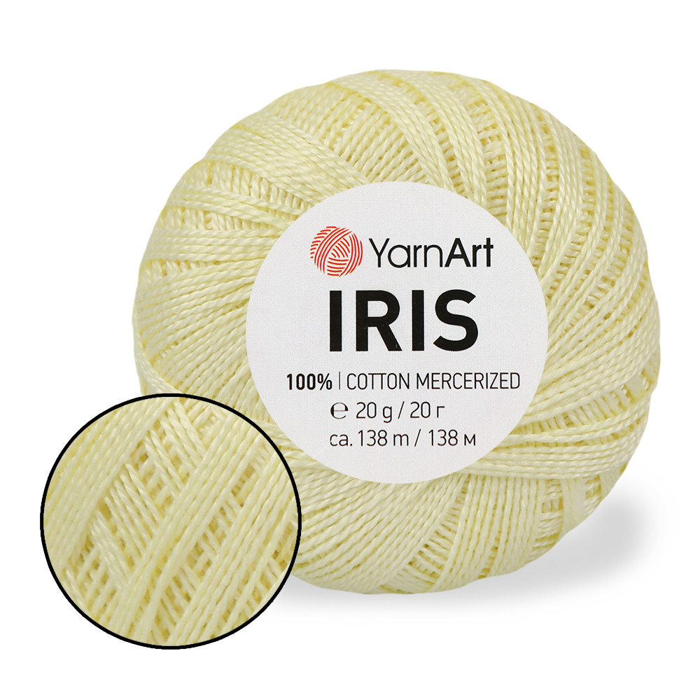 YarnArt IRIS, Ніжно жовтий №912, фото 1