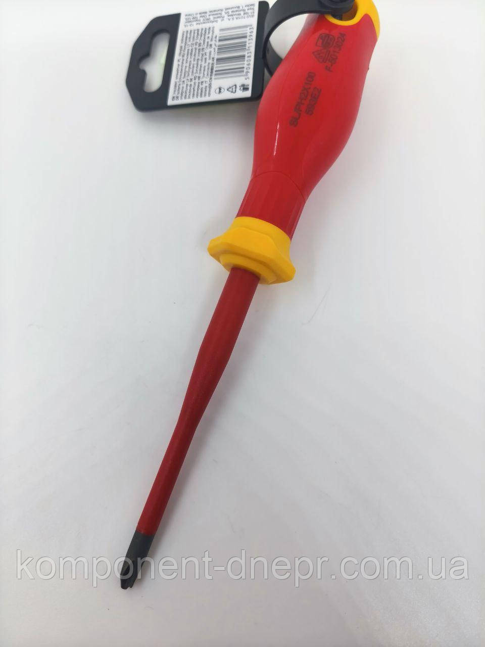 Викрутка діелектрична ізольована до 1000 В YATO SL/PH1х80/мм YT-282660, фото 1