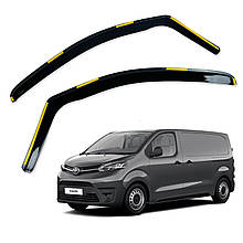 Дефлектори вікон (вітровики) для Toyota ProAce 2016+ вставні (HAWK)