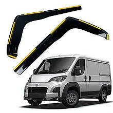 Дефлектори вікон (вітровики) для Toyota ProAce MAX 2024+ / Electric вставні (HAWK)