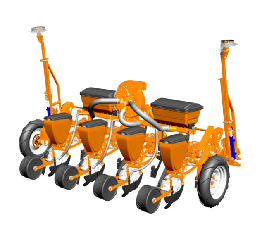 Сівалка універсальна пневматична Весна 4+Система контролю висіву