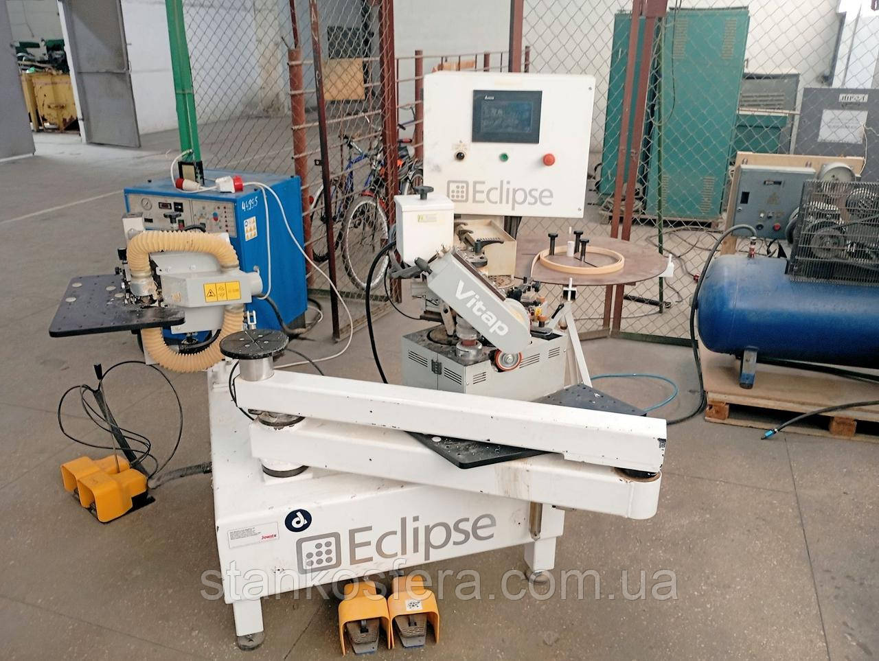 Vitap Eclipse кромкооблицювальний верстат бу 2017р. з обертовою опорою для радіусних заготовок, фото 1