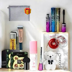 Набір декоративної косметики 9в1 для підлітків та косметичка-сітка у подарунок