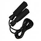 Скакалка для фітнесу RDX, Чорна / Тренувальна скакалка / Скакалка для тренувань, фото 3