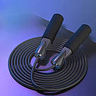 Скакалка для фітнесу RDX, Чорна / Тренувальна скакалка / Скакалка для тренувань, фото 6