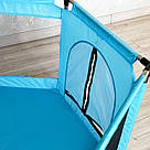 Манеж дитячий з м'яким дном, Блакитний / Манеж майданчик для дітей / Ігровий манеж / Дитячий манеж складаний, фото 6