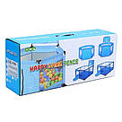 Манеж дитячий з м'яким дном, Блакитний / Манеж майданчик для дітей / Ігровий манеж / Дитячий манеж складаний, фото 7