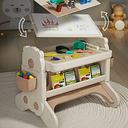 Дитячий стіл для малювання зі стільцем / Столик трансформер для дітей / Стіл для малювання