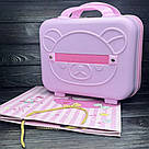 Шкільний набір канцтоварів у валізі, Рожевий / Набір першокласника / Набір канцелярії для дітей, фото 7