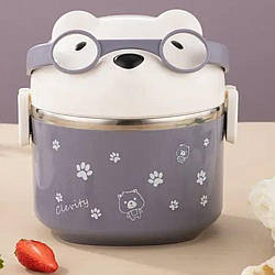 Ланч бокс із нержавіючої сталі на 1 відділення/ Ланч-бокс /Контейнер для їжі / Бокс для ланчу