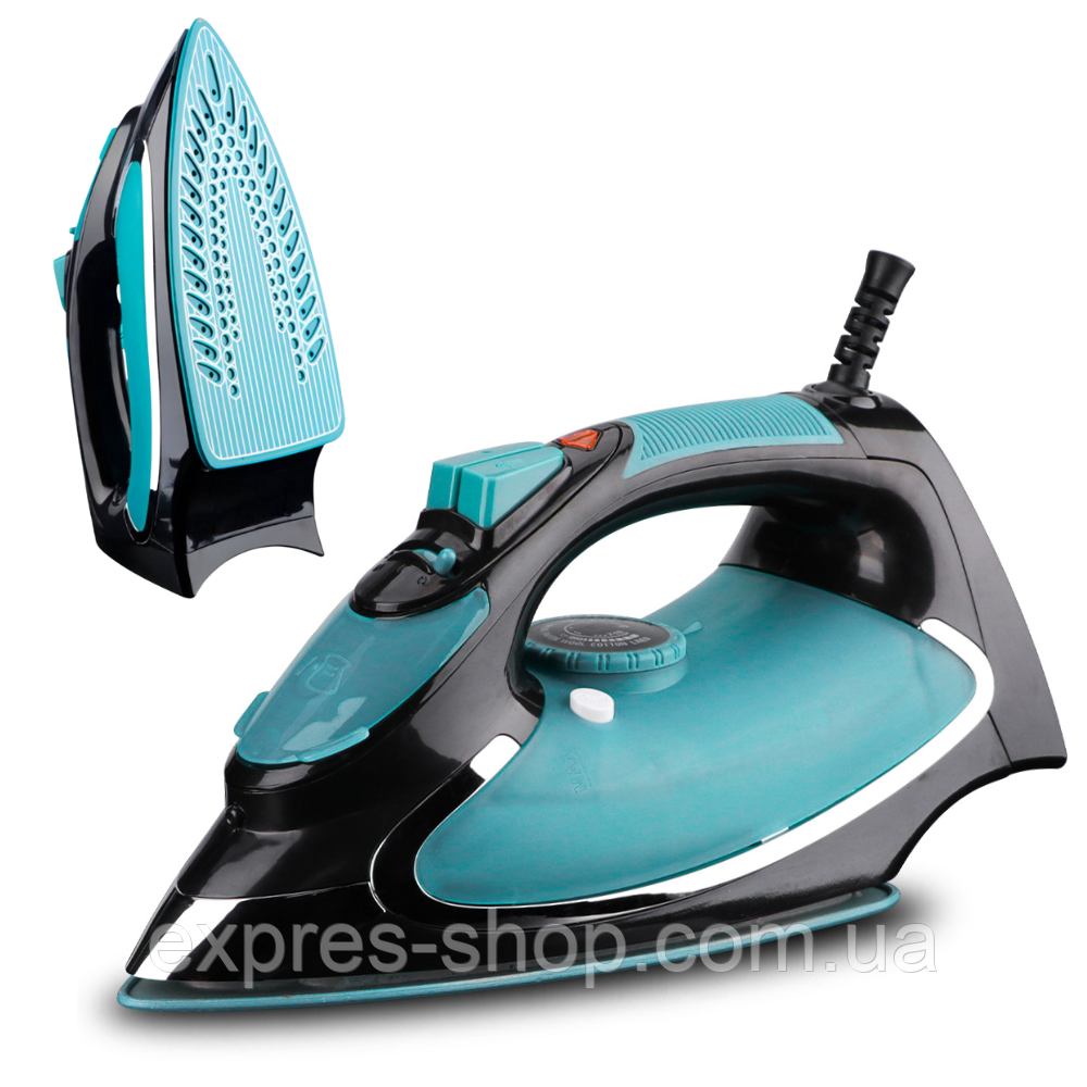 Парова праска з керамічним покриттям, 1200Вт, Domotec MS 1193G / Електропраска для одягу / Праска парова / Побутова праска, фото 1