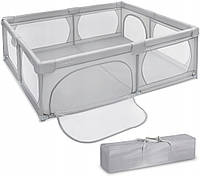 Дитячий манеж  Moby-System 200x140 см – великий ігровий майданчик, сухий басейн, складаний з сумкою