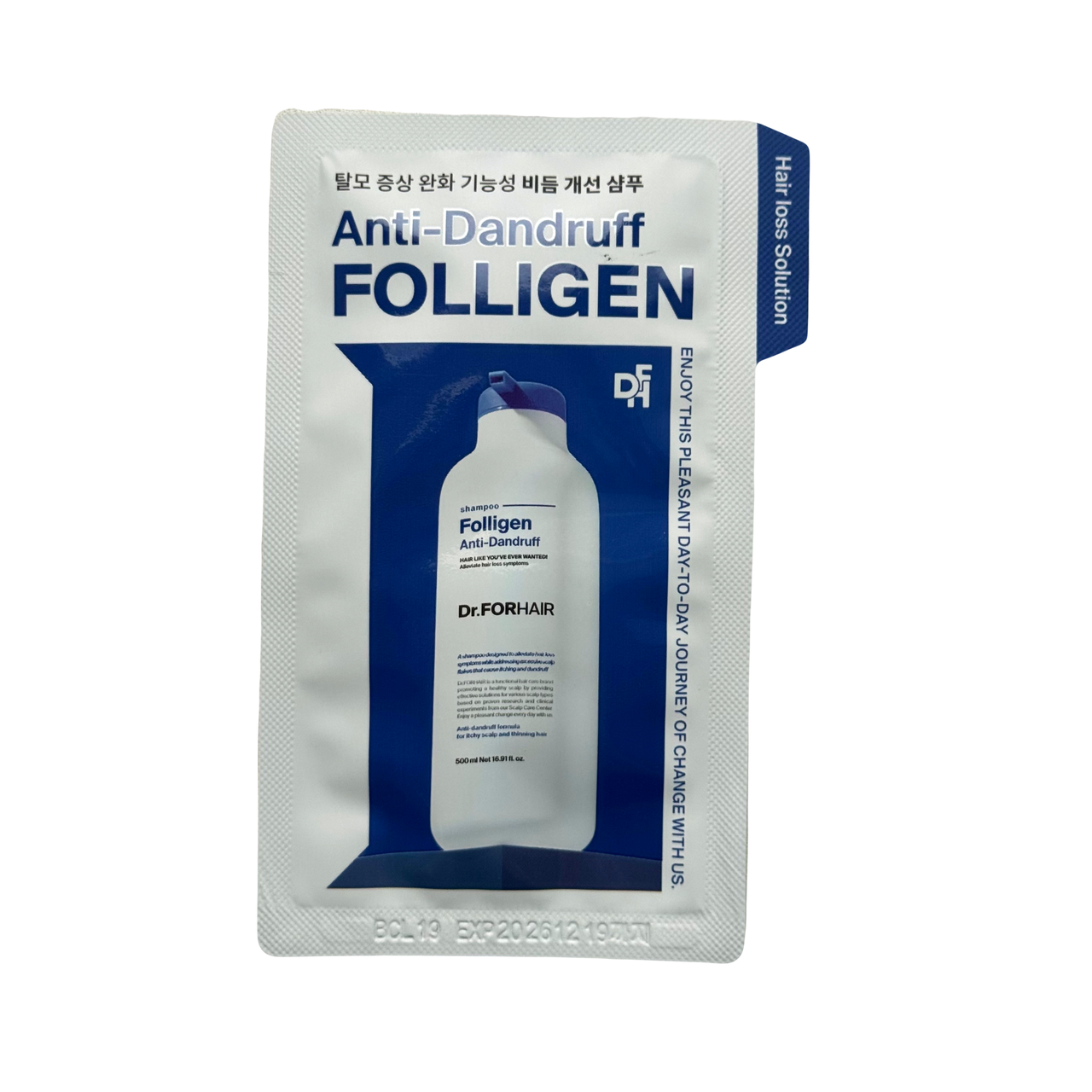 Шампунь проти лупи для пошкодженого волосся Dr. FORHAIR Folligen Anti-Dandruff Shampoo, фото 1