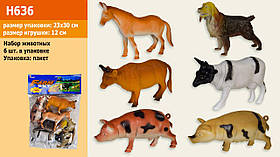 Тварини "Ферма", 6 тварин, пак. 23*34 см (72 шт./2)