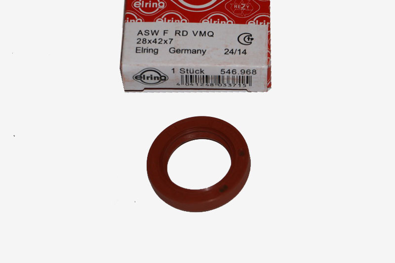 Сальник колінвала/розподіл ВАЗ 08-15, 2110-12, Калина, Пріора передній 28×42×7 ELRING 1118, 2170, фото 1