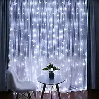 Гірлянда Світлодіодна Штора Xmas 160 LED 2х2 м Білий USB