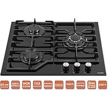 Варильна газова панель Ventolux HSF630-T3G CESTB (BK) три конфорки