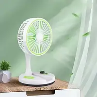 Настільний вентилятор з LED підсвіткою та USB, KC-7900 / Міні-вентилятор настільний акумуляторний