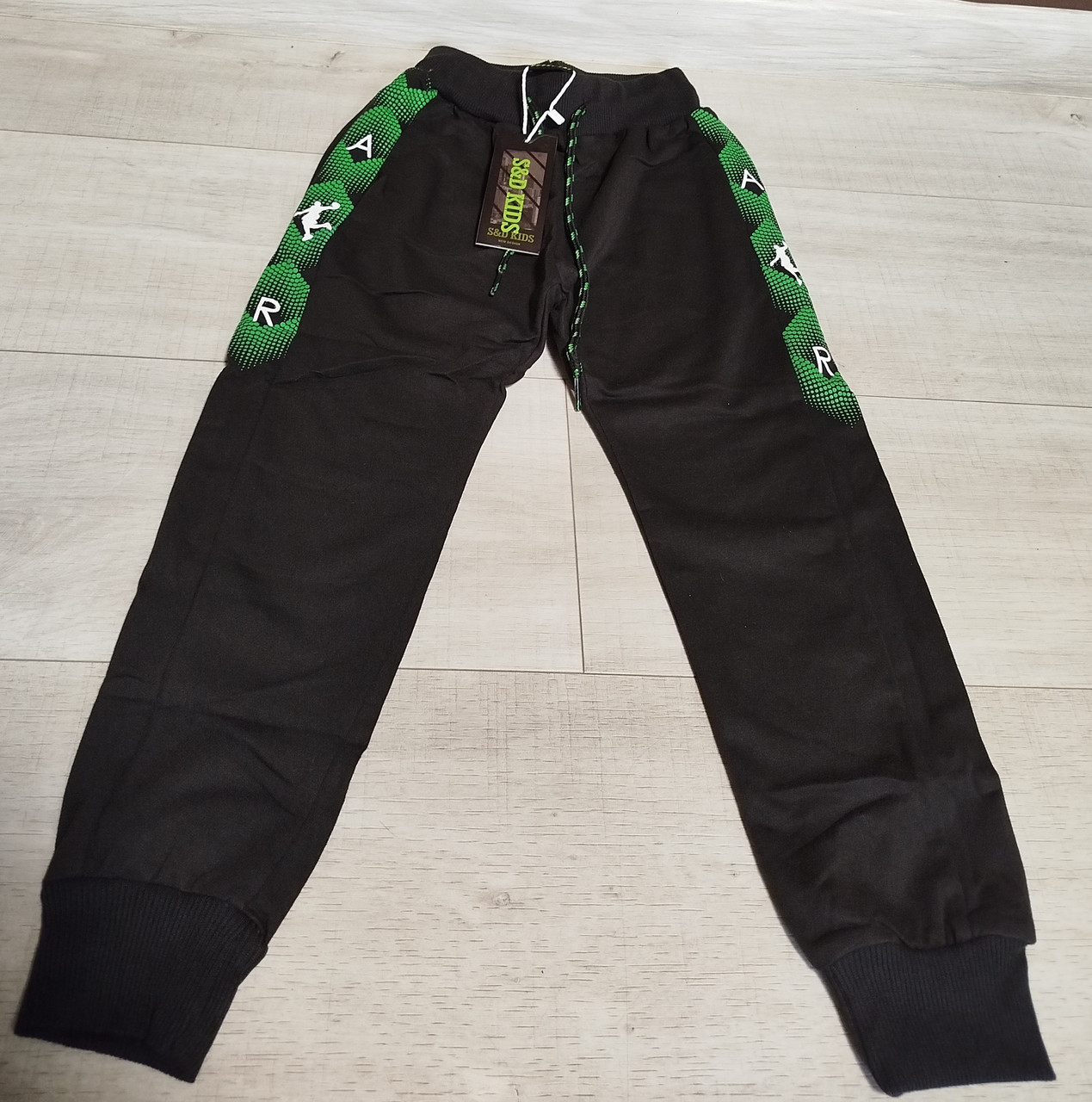 Дитячі спортивні штани для хлопчика Угорщина S&A на 3-10 років чорні і темно-сині, фото 1