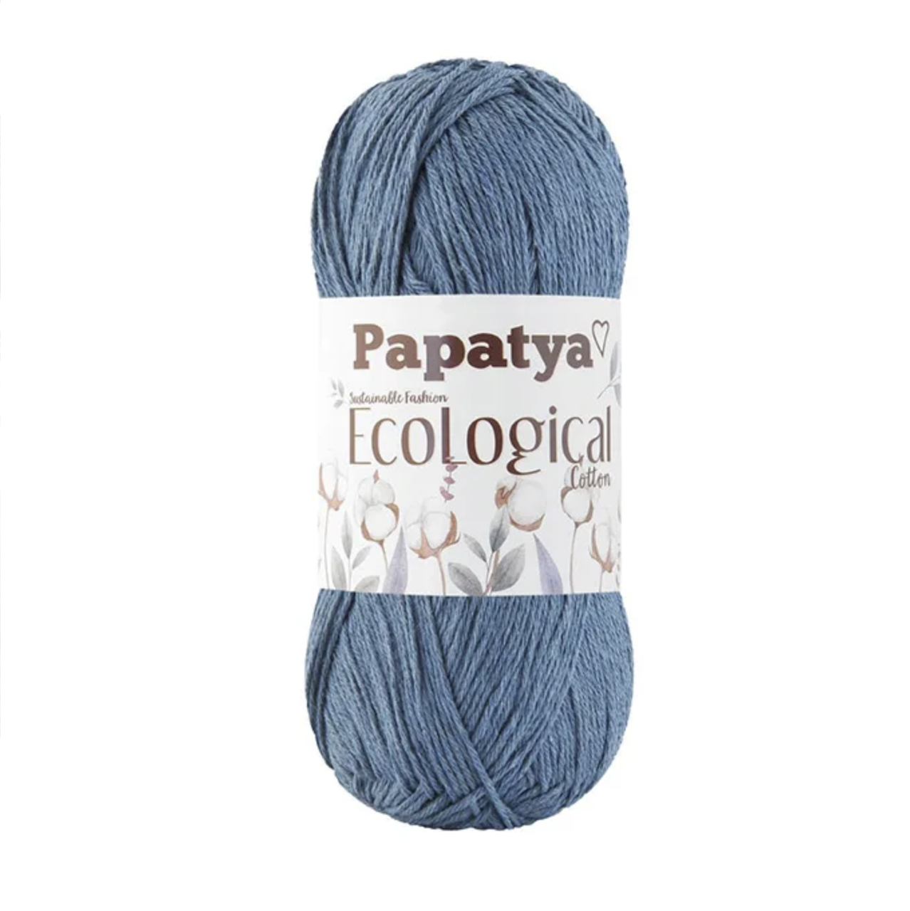 PAPATYA ECOLOGICAL COTTON (Папатя Еколоджикал Коттон) №204 джинс (Пряжа бавовна, нитки для в'язання), фото 1