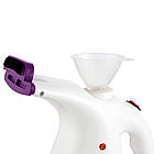 Ручний відпарювач для одягу ZJ-668 потужність 800 Вт бак 200 мл із двома насадками, вертикальна праска, фото 5