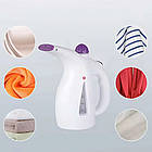 Ручний відпарювач для одягу ZJ-668 потужність 800 Вт бак 200 мл із двома насадками, вертикальна праска, фото 6