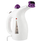 Ручний відпарювач для одягу ZJ-668 потужність 800 Вт бак 200 мл із двома насадками, вертикальна праска, фото 7