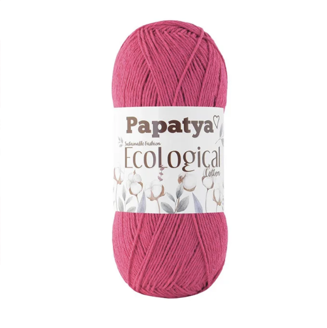 PAPATYA ECOLOGICAL COTTON (Папатя Еколоджикал Коттон) №402 рожевий (Пряжа бавовна, нитки для в'язання), фото 1
