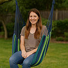 Підвісний гамак-крісло 80х100 см, одномісний садовий гамак для відпочинку на дачі та в саду, фото 4