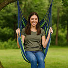 Підвісний гамак-крісло 80х100 см, одномісний садовий гамак для відпочинку на дачі та в саду, фото 8