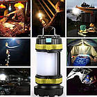 Ліхтарик акумуляторний для Power Bank 3000 mAh, світлодіодний кемпінговий із тривалим часом роботи та, фото 7