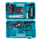 Акумуляторна ланцюгова пила 24 В, 1500 мА·год, TL 0600 з кейсом і 2 акумуляторами для зручних і безпечних, фото 6