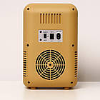 Холодильник для автомобіля з дзеркалом і підсвіткою, 20 л, жовтий, стильний і функціональний для поїздок, фото 5