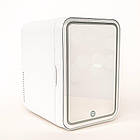 Холодильник для автомобіля з дзеркалом і підсвіткою, 20 л, жовтий, стильний і функціональний для поїздок, фото 9