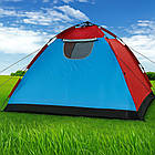 Намет автоматичний 6-місний 230х230 см туристичний для кемпінгу та комфортного відпочинку на природі, фото 2